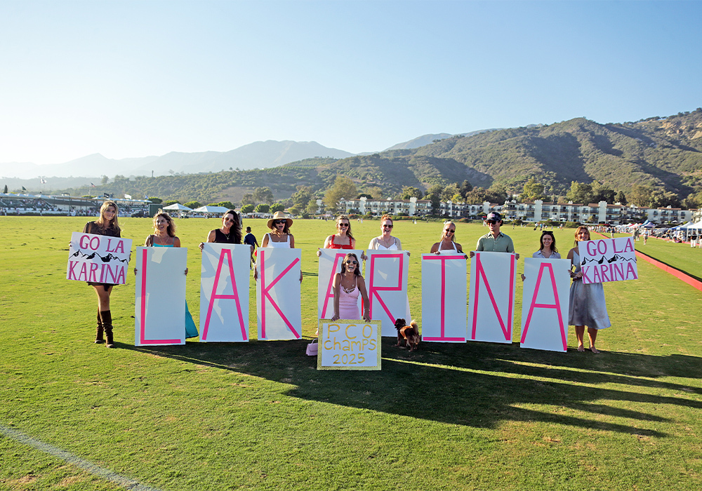 La Karina’s supporters gather on the field after the final horn.