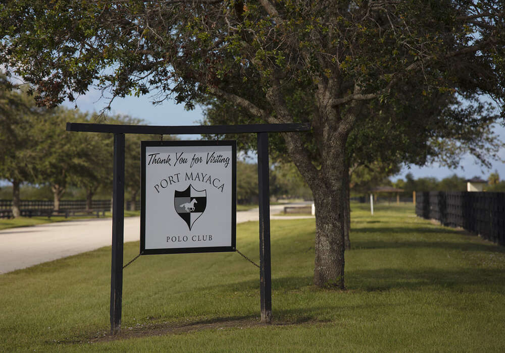 Port Mayaca Polo Club entrance