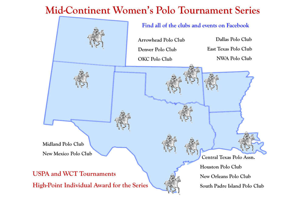 MID-CONTINENT WOMEN’S POLO TOURNAMENT SERIES Map