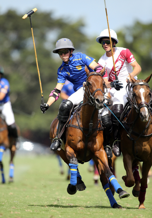 "What Happens Next: Part 2" will ask polo players to determine possible offensive and defensive situations, such as the result of a ride-off as seen between Josh Hyde and Mackenzie Weisz. ©David Lominska