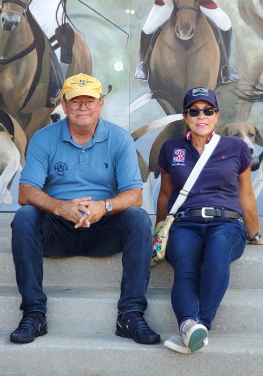 Army Polo Club President and USPA Armed Forces Committee Chair Mark Gillespie and Col. Marisa Tanner, USA (ret.) coordinating a military polo tournament for charity in Hilton Head, South Carolina.